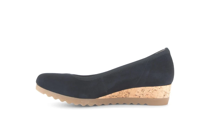 Ballerines bleues en nubuck