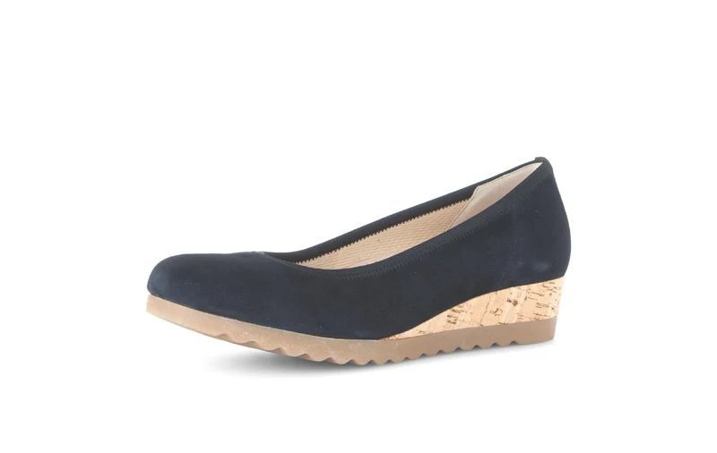 Ballerines bleues en nubuck
