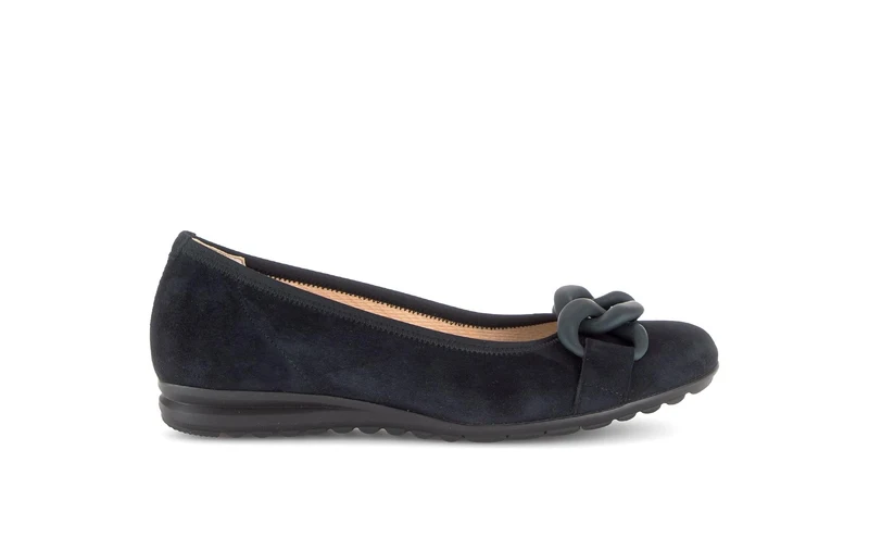 Ballerines bleues en nubuck