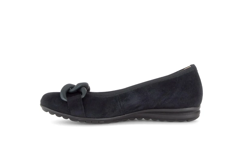 Ballerines bleues en nubuck