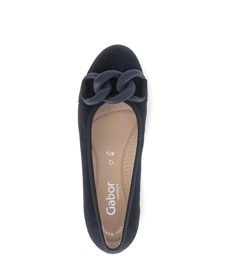 Ballerines bleues en nubuck