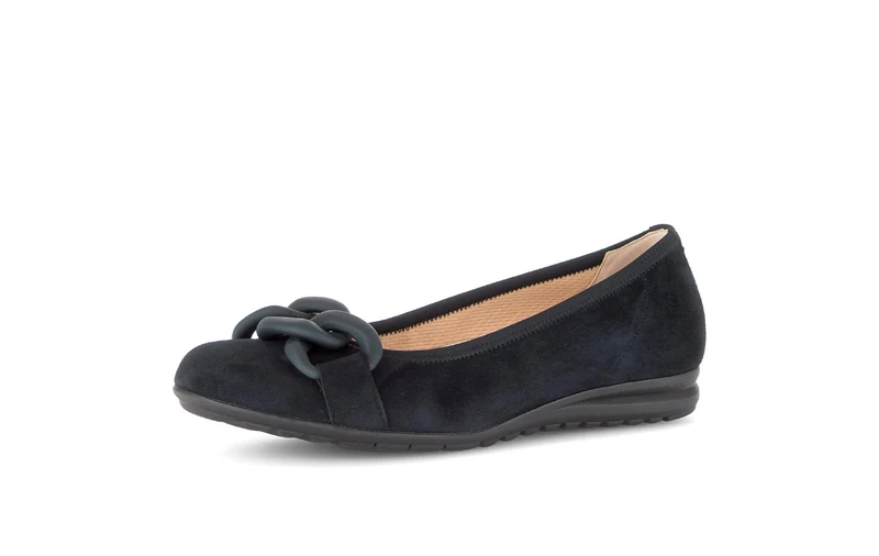 Ballerines bleues en nubuck