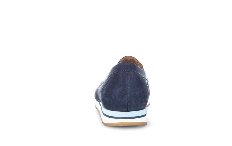 Mocassins bleues en nubuck