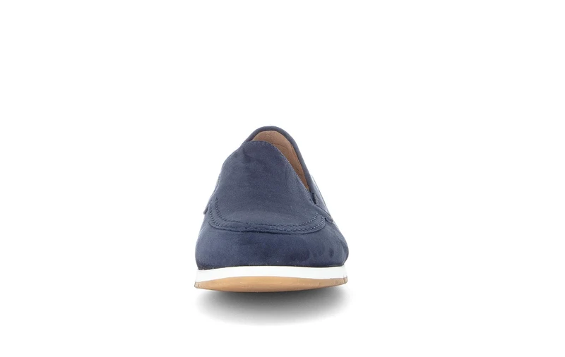 Mocassins bleues en nubuck