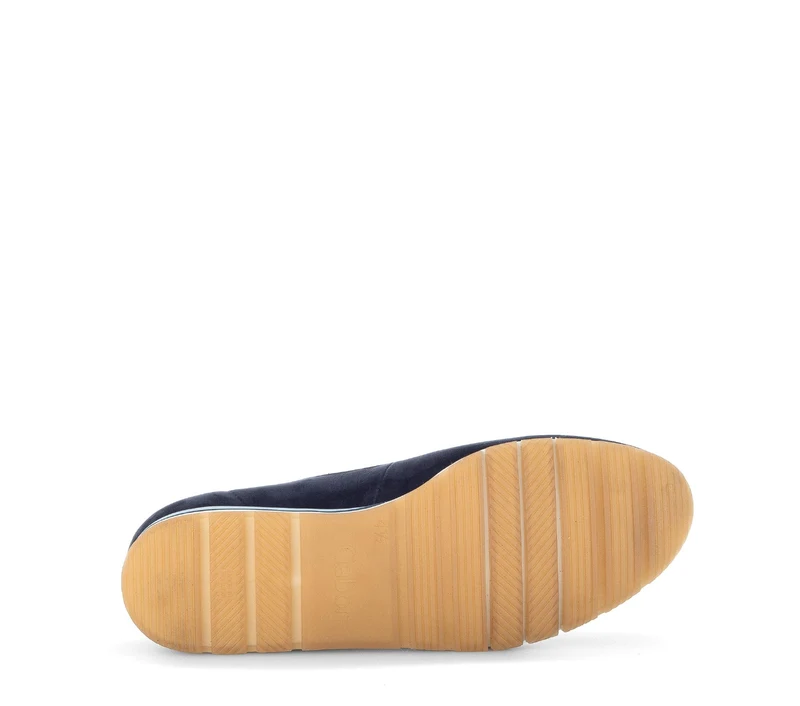 Mocassins bleues en nubuck