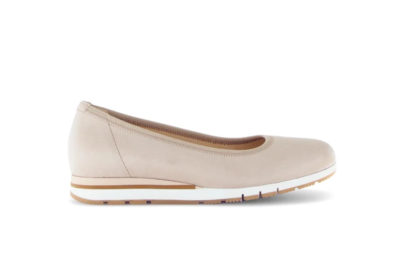 Ballerines beiges en Nubuck