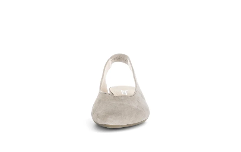 Escarpins à bride arrière beiges en Nubuck