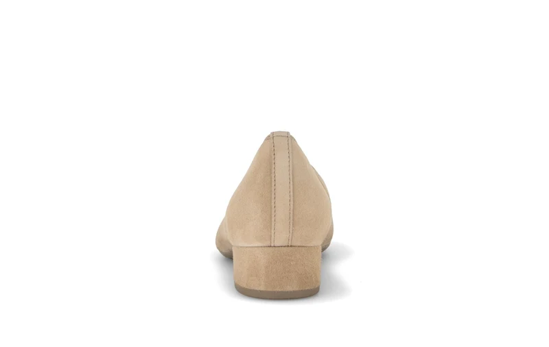 Escarpins beiges en cuir