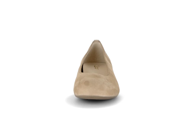 Escarpins beiges en cuir