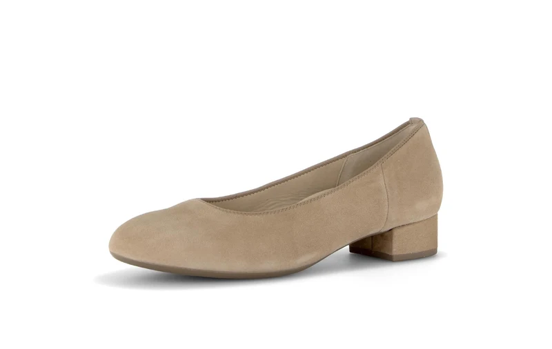 Escarpins beiges en cuir