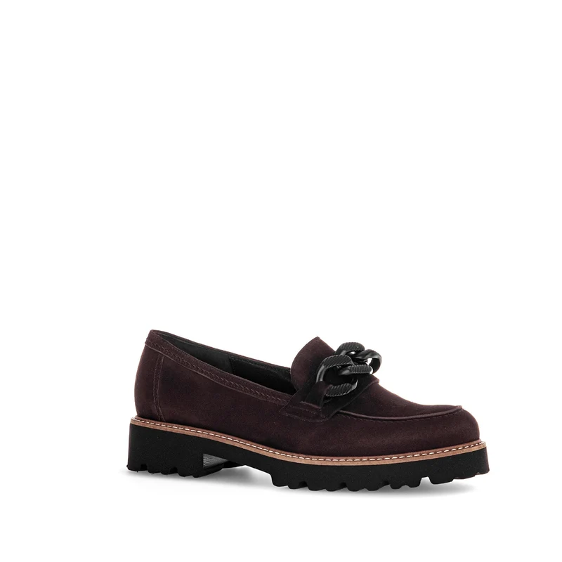 Mocassins marron en velours