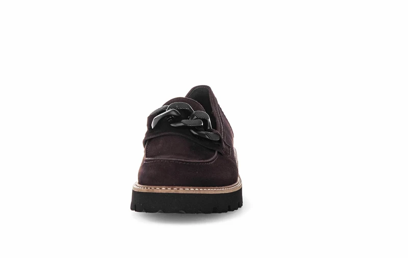 Mocassins marron en velours
