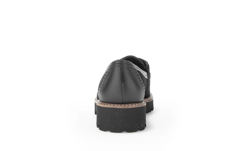 Mocassins noirs en cuir velours
