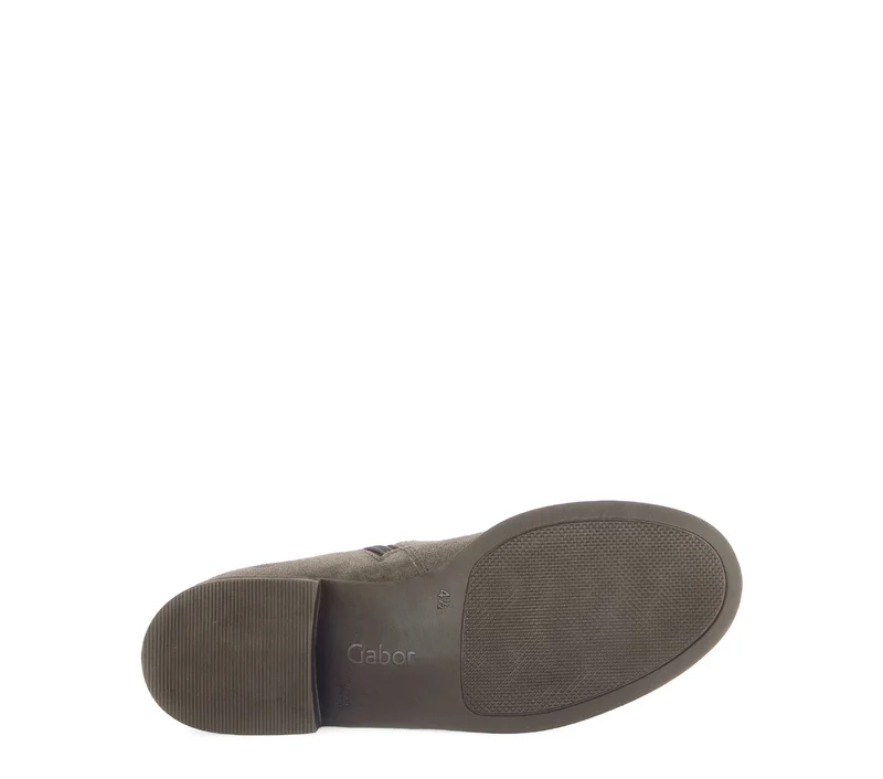Bottines Mids taupes en cuir velours
