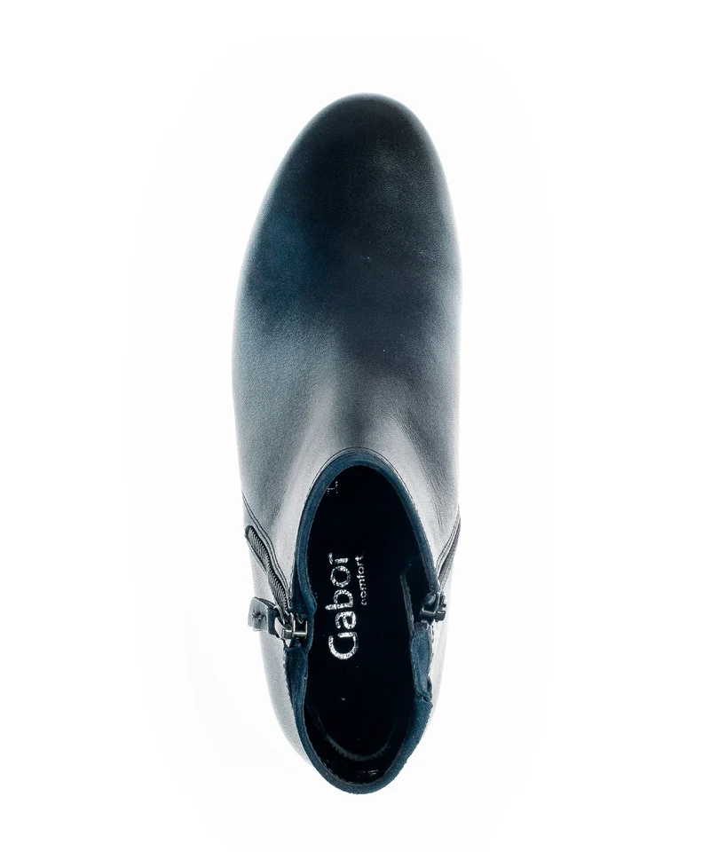 Bottines marine en combinaison cuirs