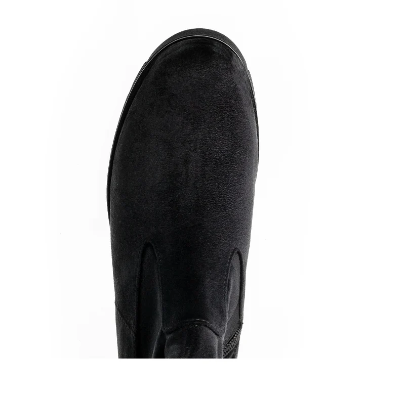 Bottes noires en velours