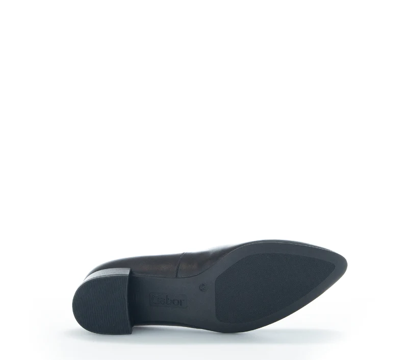 Escarpins noirs en cuir