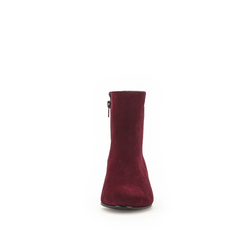 Bottines bordeaux en velours