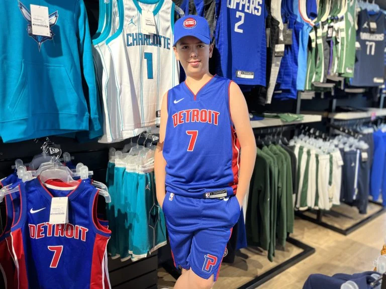 Short Nike Nba Enfant Icon Detroit Pistons