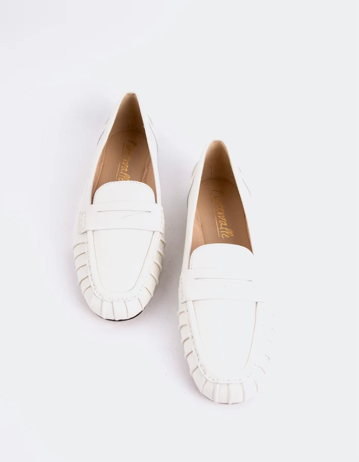 Floraya Off White Leather