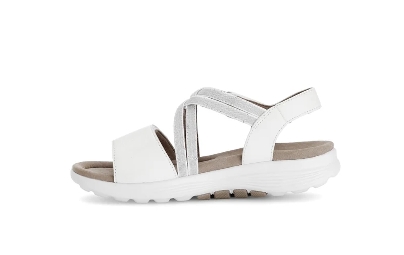 Sandales Rolling Soft blanches en cuir