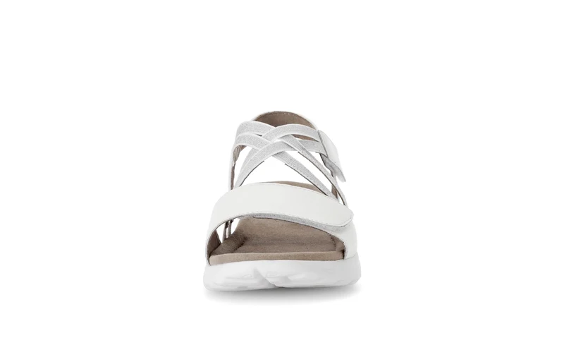 Sandales Rolling Soft blanches en cuir