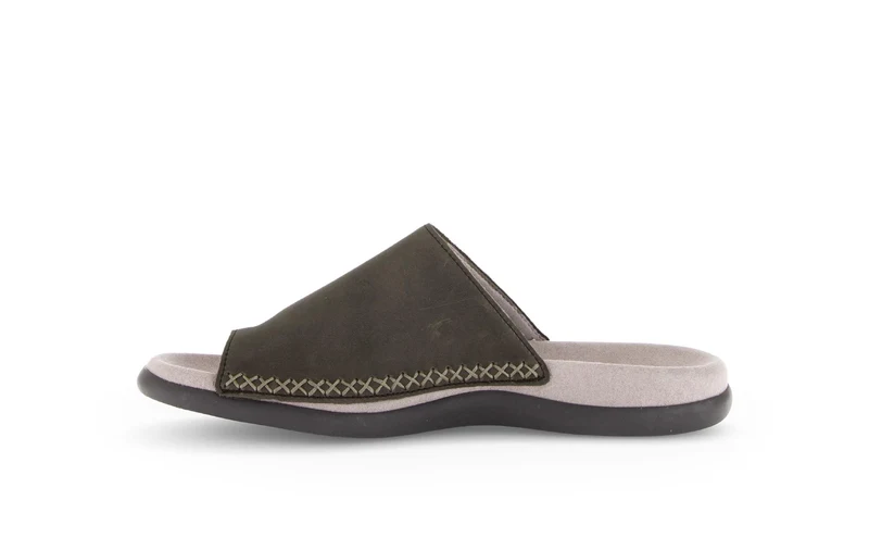 Mules marron en nubuck