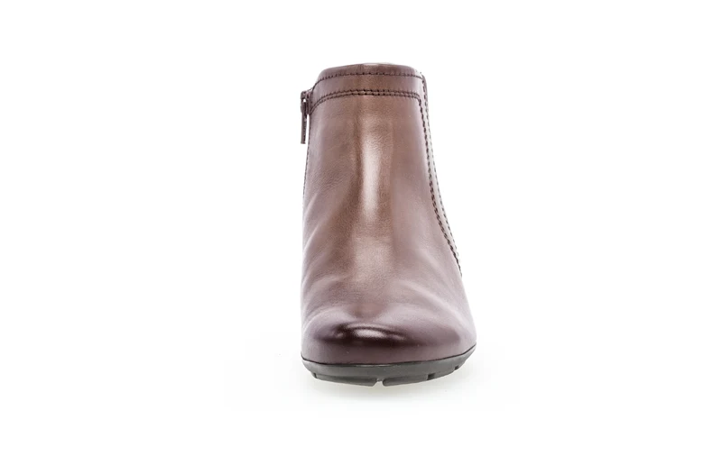 Bottines sattel en cuir lisse
