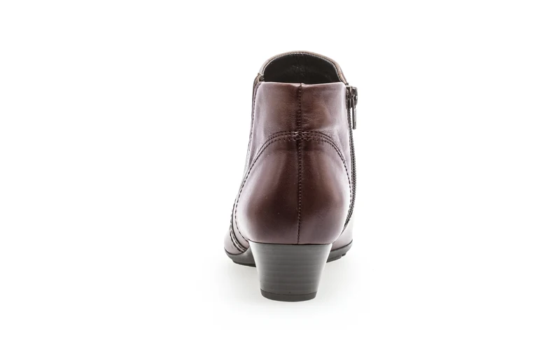 Bottines sattel en cuir lisse