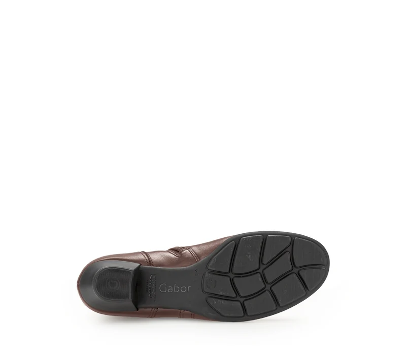 Bottines sattel en cuir lisse