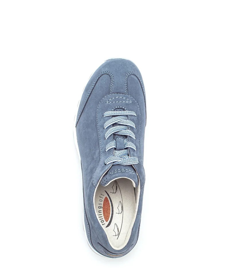 Baskets Rolling Soft bleues en Nubuck