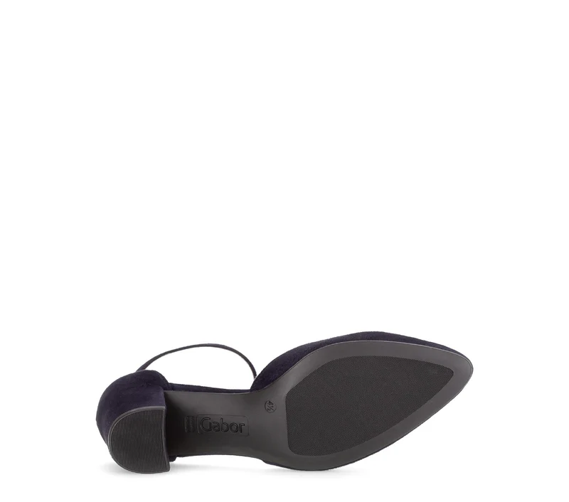 Escarpins bleus en nubuck