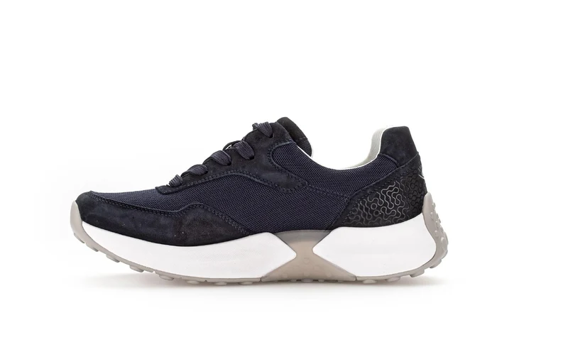 Baskets Rollingsoft bleues en Nubuck et textile