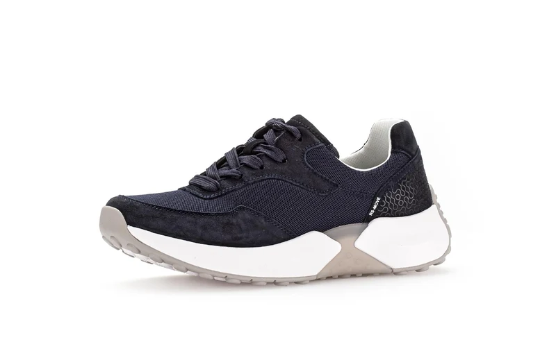 Baskets Rollingsoft bleues en Nubuck et textile