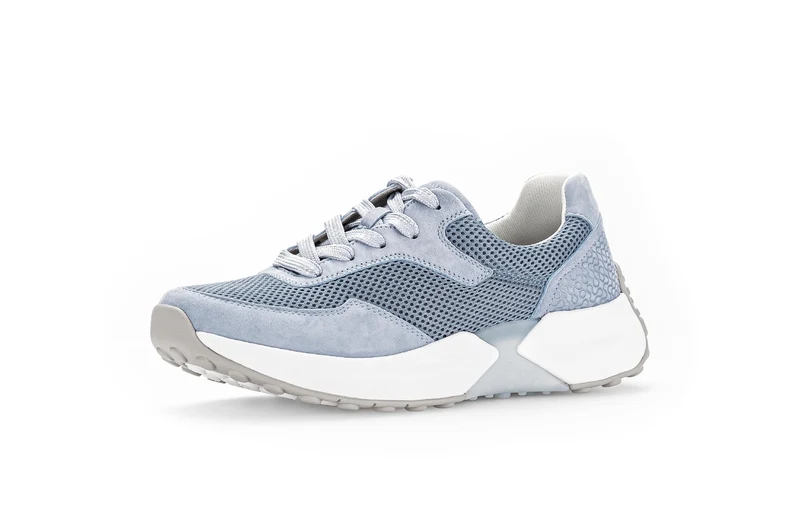 Baskets Rollingsoft bleues en Nubuck et textile