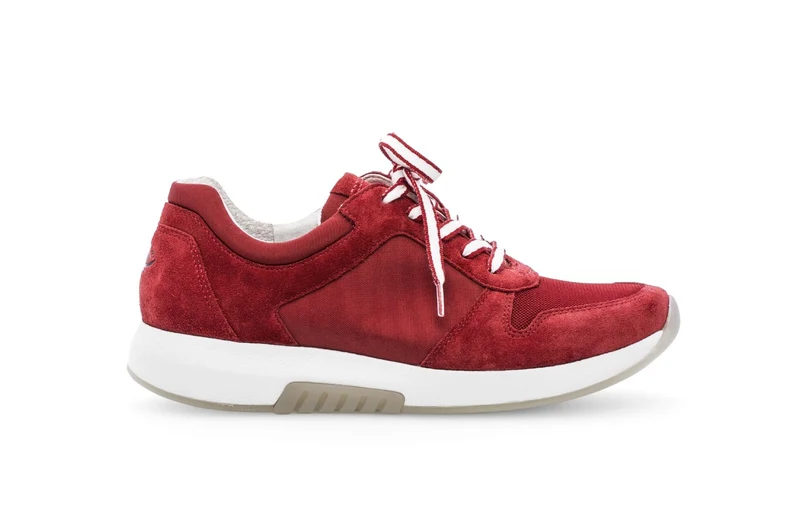 Baskets rouges en cuir