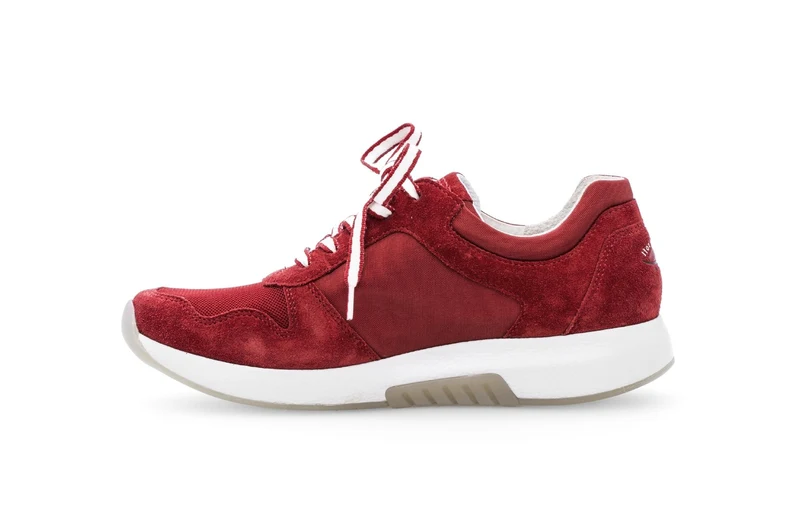 Baskets rouges en cuir