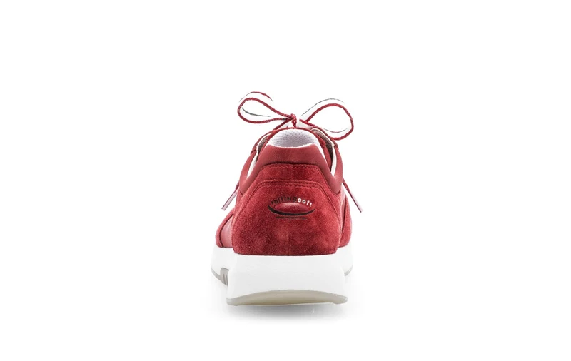 Baskets rouges en cuir