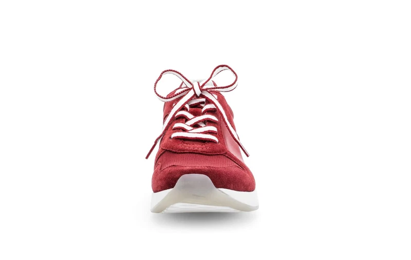 Baskets rouges en cuir