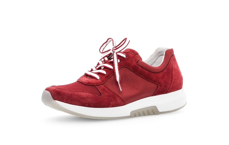 Baskets rouges en cuir