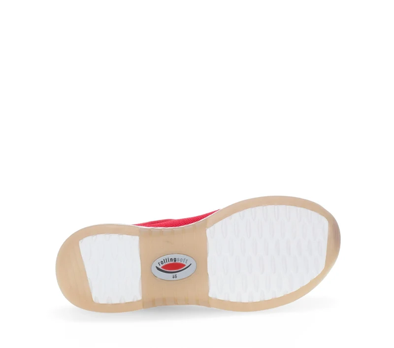 Baskets rouges en cuir
