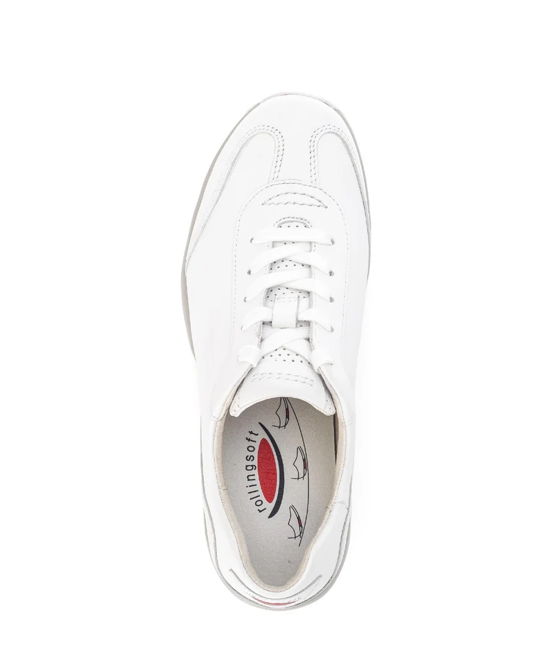 Baskets Rolling Soft Blanche en cuir