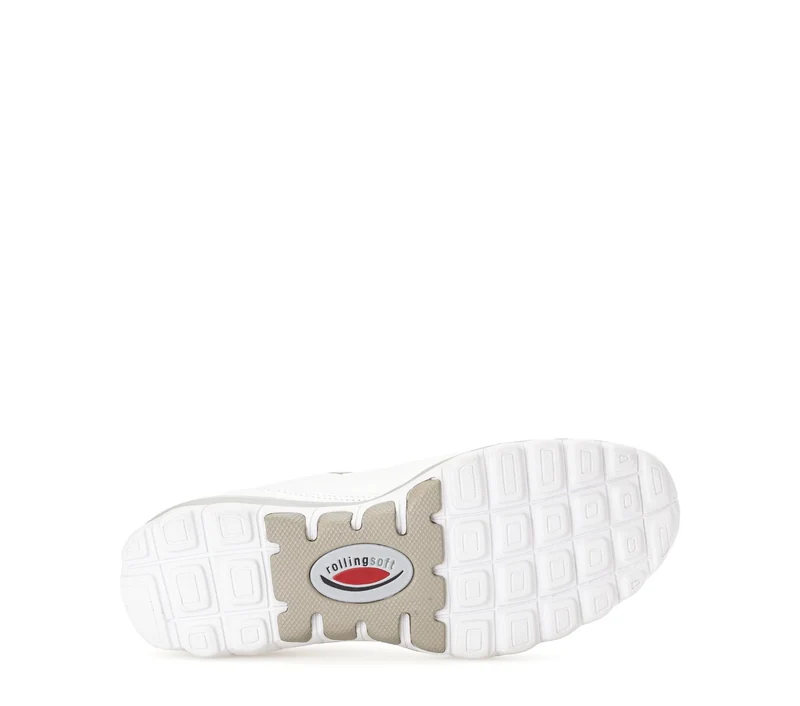 Baskets Rolling Soft Blanche en cuir