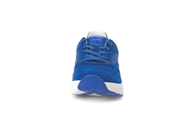 Baskets Rolling Soft bleues en nubuck et textile