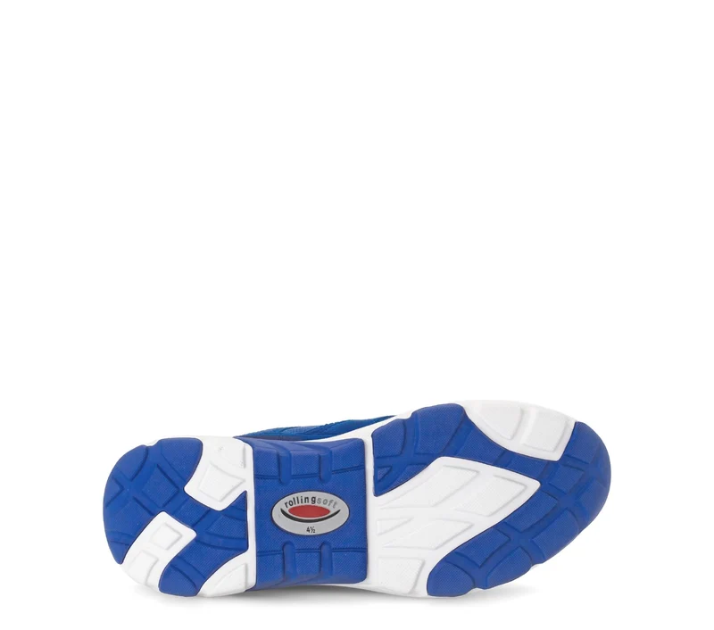 Baskets Rolling Soft bleues en nubuck et textile