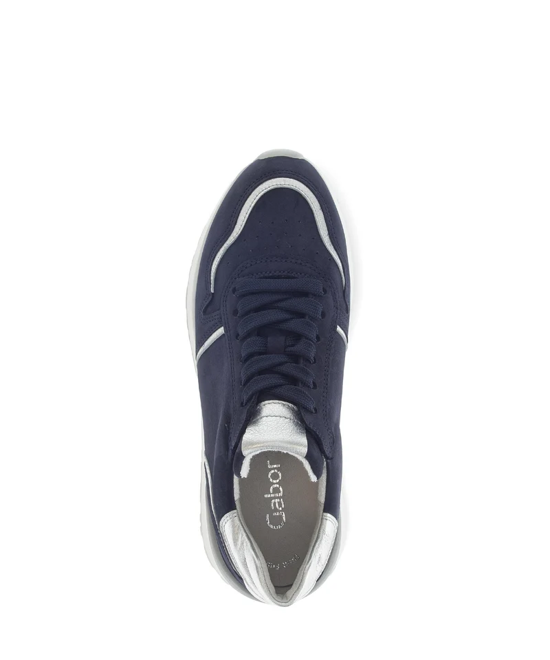 Baskets bleu marine en cuir