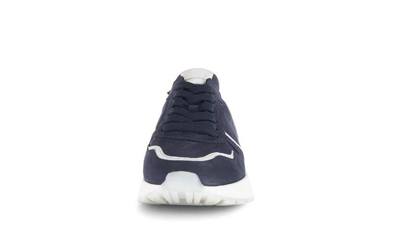 Baskets bleu marine en cuir