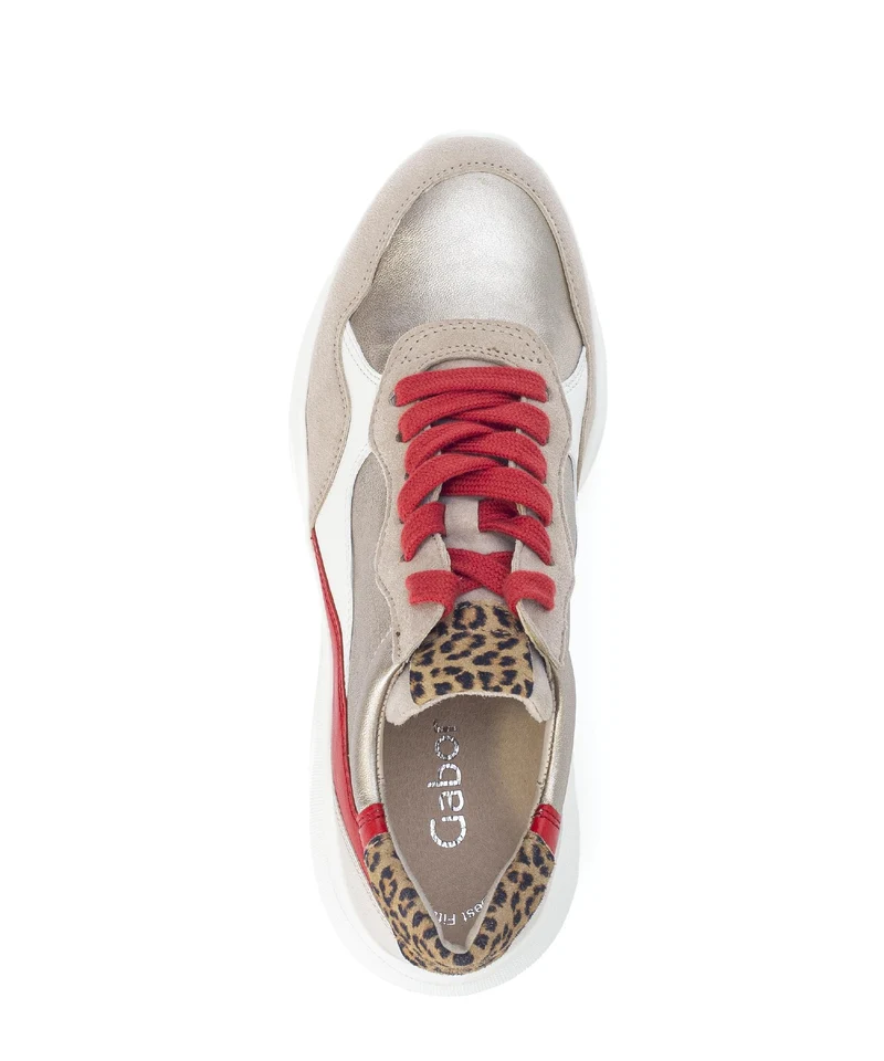 Baskets multicolores en cuir