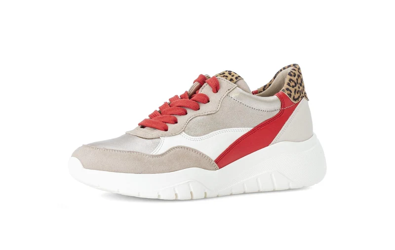 Baskets multicolores en cuir