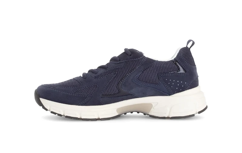 Baskets bleues en cuir
